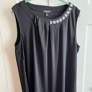 Sleeveless cocktail plus size top 1X